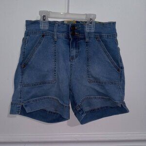 low rise jean shorts